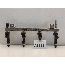 0280151208 0280158501 FLAUTO KIT 4 INIETTORI OPEL CORSA D 1.2 1.4B  A8823