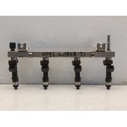 0280151208 0280158501 FLAUTO KIT 4 INIETTORI OPEL CORSA D 1.2 1.4B  A8823