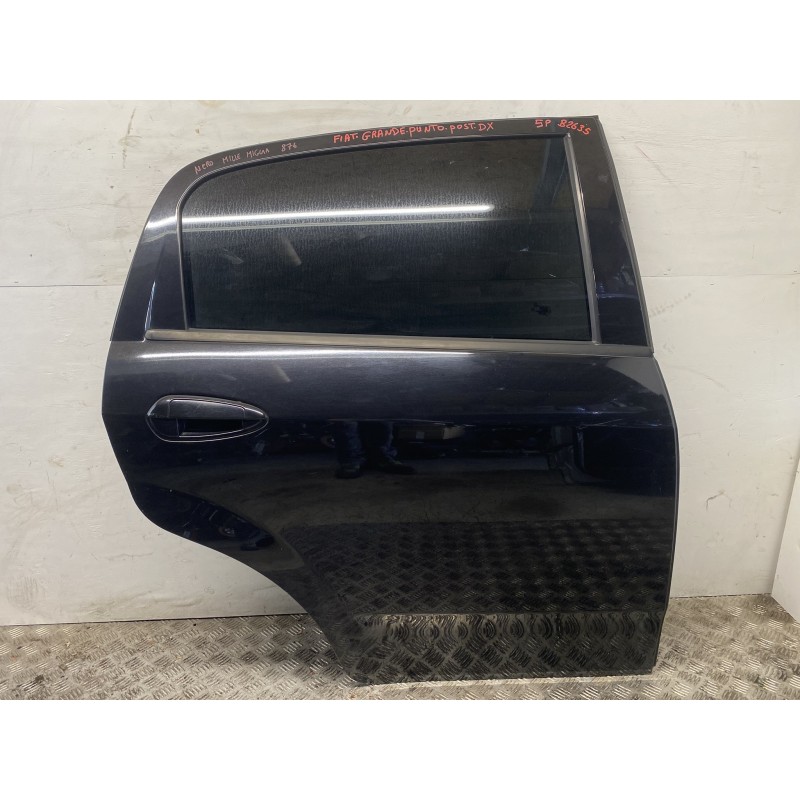 PORTA PORTIERA POSTERIORE DESTRA FIAT GRANDE PUNTO EVO NERO MILLE MIGLIA 876 SPORTELLO USATO B2635 PORTA PORTIERA POSTERIORE DESTRA FIAT GRANDE PUNTO EVO NERO MILLE MIGLIA 876 SPORTELLO USATO B2635