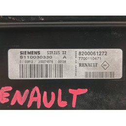 CENTRALINA MOTORE RENAULT KANGOO 1 SERIE 1.4B 8200061272 E7J C6  A8860