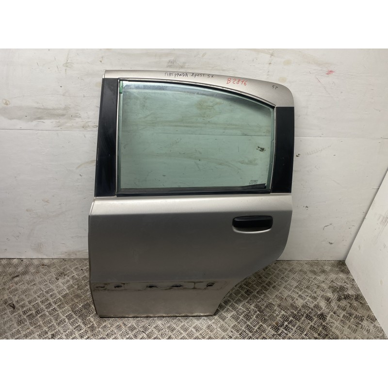 PORTA PORTIERA POSTERIORE SINISTRA SX FIAT PANDA 2 169 2003 2012 46826583 GRIGIO B2816 PORTA PORTIERA POSTERIORE SINISTRA SX FIAT PANDA 2 169 2003 2012 46826583 GRIGIO B2816