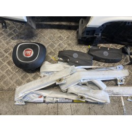 KIT AIRBAG CRUSCOTTO BIANCO VOLANTE FIAT 500L CINTE TENDINA PRETENSIONATORE  B2478