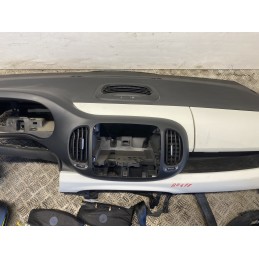 KIT AIRBAG CRUSCOTTO BIANCO VOLANTE FIAT 500L CINTE TENDINA PRETENSIONATORE  B2478