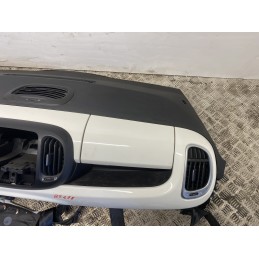 KIT AIRBAG CRUSCOTTO BIANCO VOLANTE FIAT 500L CINTE TENDINA PRETENSIONATORE  B2478