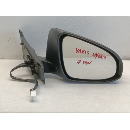 SPECCHIETTO RETROVISORE DESTRO 7 PIN TOYOTA YARIS 3 SERIE HYBRID NERO  A8867