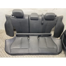 SEDILI TAPPEZZERIA PELLE NERA BMW SERIE 1 F20 2011 2019 SEDILE PANNELLI  B2822
