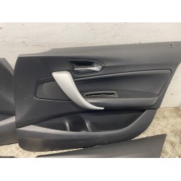 SEDILI TAPPEZZERIA PELLE NERA BMW SERIE 1 F20 2011 2019 SEDILE PANNELLI  B2822