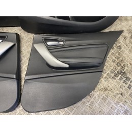 SEDILI TAPPEZZERIA PELLE NERA BMW SERIE 1 F20 2011 2019 SEDILE PANNELLI  B2822
