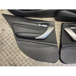 SEDILI TAPPEZZERIA PELLE NERA BMW SERIE 1 F20 2011 2019 SEDILE PANNELLI  B2822