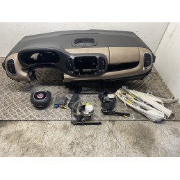 KIT AIRBAG FIAT 500L VOLANTE CRUSCOTTO CINTURE CENTRALINA 51964430  B2838