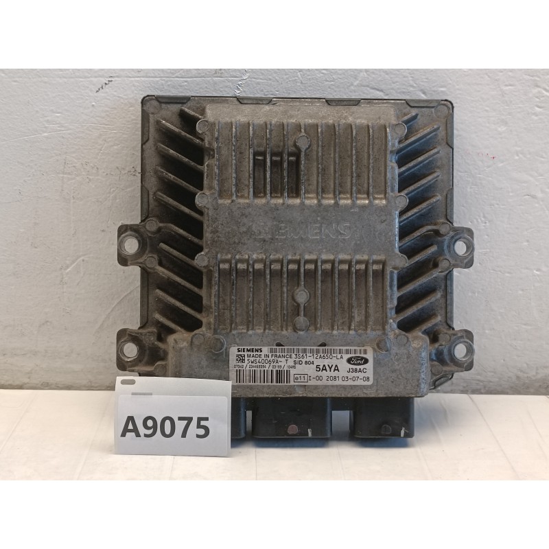 CENTRALINA MOTORE ECU FORD FIESTA V 1.4 TDCI DIESEL SIEMENS 3S6112A650LA 5AYA J38AC  A9075