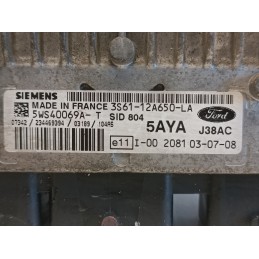 CENTRALINA MOTORE ECU FORD FIESTA V 1.4 TDCI DIESEL SIEMENS 3S6112A650LA 5AYA J38AC  A9075