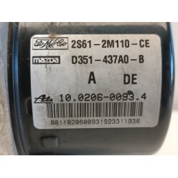 CENTRALINA MODULO POMPA ABS FORD FIESTA V MAZDA 2S612M110CE D351437A0B 10096001063  A9079