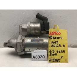 MOTORINO AVVIAMENTO OPEL AGILA A 1.3 DIESEL Z13DT 2000 2008  A8920