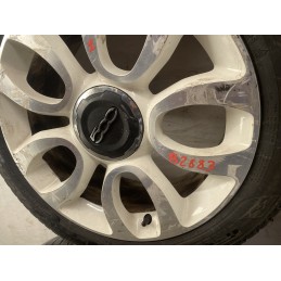 4 CERCHI IN LEGA FIAT 500L R17 GOMME 225/45/2017 DOT 2022 BIANCHI 735585994  B2883