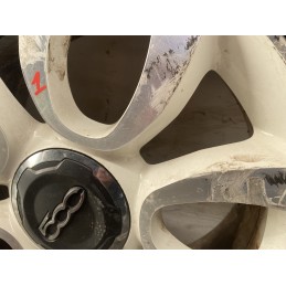 4 CERCHI IN LEGA FIAT 500L R17 GOMME 225/45/2017 DOT 2022 BIANCHI 735585994  B2883