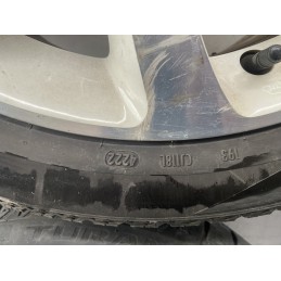 4 CERCHI IN LEGA FIAT 500L R17 GOMME 225/45/2017 DOT 2022 BIANCHI 735585994  B2883