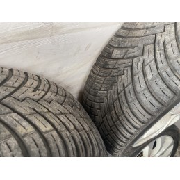 4 CERCHI IN LEGA FIAT 500L R17 GOMME 225/45/2017 DOT 2022 BIANCHI 735585994  B2883