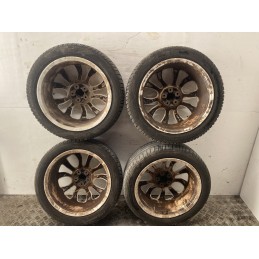 4 CERCHI IN LEGA FIAT 500L R17 GOMME 225/45/2017 DOT 2022 BIANCHI 735585994  B2883