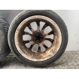 4 CERCHI IN LEGA FIAT 500L R17 GOMME 225/45/2017 DOT 2022 BIANCHI 735585994  B2883
