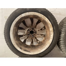 4 CERCHI IN LEGA FIAT 500L R17 GOMME 225/45/2017 DOT 2022 BIANCHI 735585994  B2883