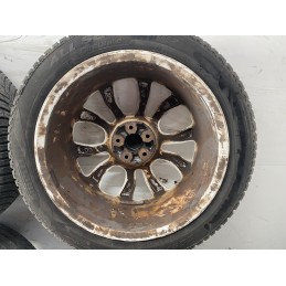 4 CERCHI IN LEGA FIAT 500L R17 GOMME 225/45/2017 DOT 2022 BIANCHI 735585994  B2883