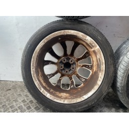 4 CERCHI IN LEGA FIAT 500L R17 GOMME 225/45/2017 DOT 2022 BIANCHI 735585994  B2883