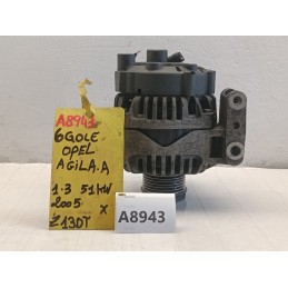 ALTERNATORE VALEO 75AH OPEL AGILA A 1.3D 2000 2008 51718499  A8943