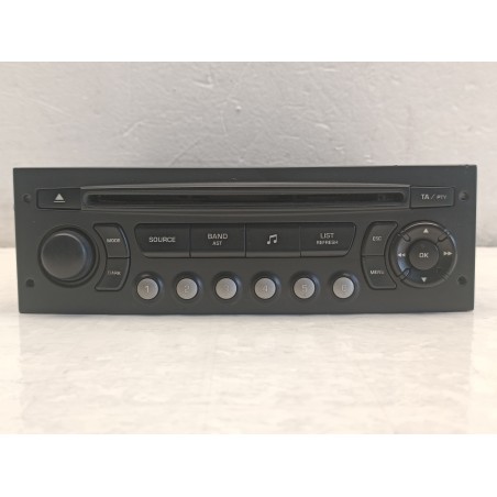 AUTORADIO STEREO CD CITROEN C4 1 SERIE 2004 2010 9647521077 6579PA  A8954