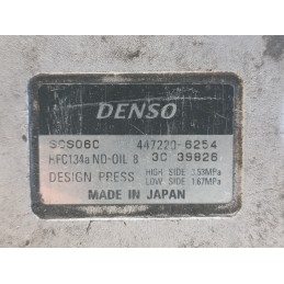 COMPRESSORE ARIA CONDIZIONATA CLIMA TOYOTA YARIS 1 SERIE 4472206254  A8967