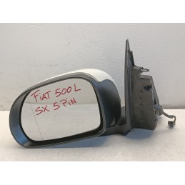 SPECCHIETTO RETROVISORE SINISTRO 5 PIN ELETTRICO FIAT 500L BIANCO  A9008