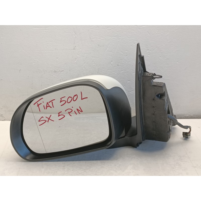 SPECCHIETTO RETROVISORE SINISTRO 5 PIN ELETTRICO FIAT 500L BIANCO A9008 SPECCHIETTO RETROVISORE SINISTRO 5 PIN ELETTRICO FIAT 500L BIANCO A9008