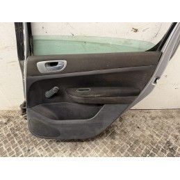 PORTA PORTIERA POSTERIORE DESTRA PEUGEOT 307 GRIGIO 2001 2009 USATA 9008K4  B2994