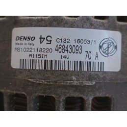 ALTERNATORE FIAT 600 SEICENTO 1.1B DENSO 46843093 14V 70A 187A1000  A9134