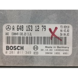 CENTRALINA MOTORE MERCEDES CLASSE E W211 320D A6481531279 0281011349  A9160