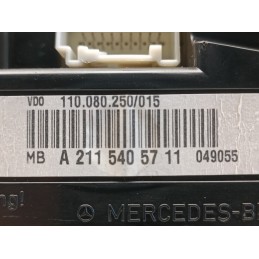 QUADRO STRUMENTI CONTACHILOMETRI MERCEDES CLASSE E W211 320D A2115405711  A9163