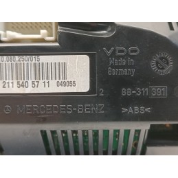 QUADRO STRUMENTI CONTACHILOMETRI MERCEDES CLASSE E W211 320D A2115405711  A9163