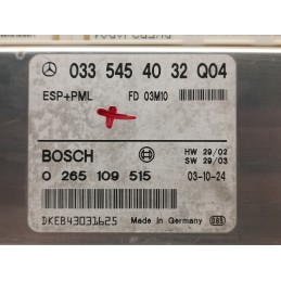 CENTRALINA ESP PML 0335454032 0265109515 MERCEDES CLASSE E W211 320D  A9165