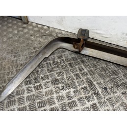 PARAURTI POSTERIORE ALFA ROMEO GIULIA NUOVA SUPER 1974 1977 ORIGINALE USATO ACCIAIO INOX ROSTRI EPOCA  A3015