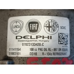 51883101 COMPRESSORE ARIA CONDIZIONATA CLIMA FIAT 500L 1.3MJT DELPHI  A9192