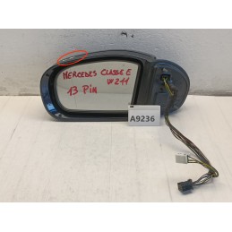 SPECCHIETTO RETROVISORE SINISTRO MERCEDES CLASSE E W211 13PIN RICHIUDIBILE  A9236