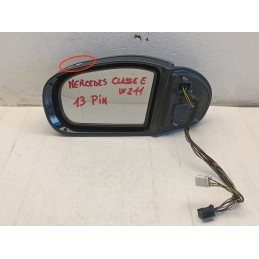 SPECCHIETTO RETROVISORE SINISTRO MERCEDES CLASSE E W211 13PIN RICHIUDIBILE  A9236