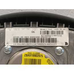 AIRBAG VOLANTE GUIDA MERCEDES CLASSE A W169 2004 2012 A16986001029116  A9240
