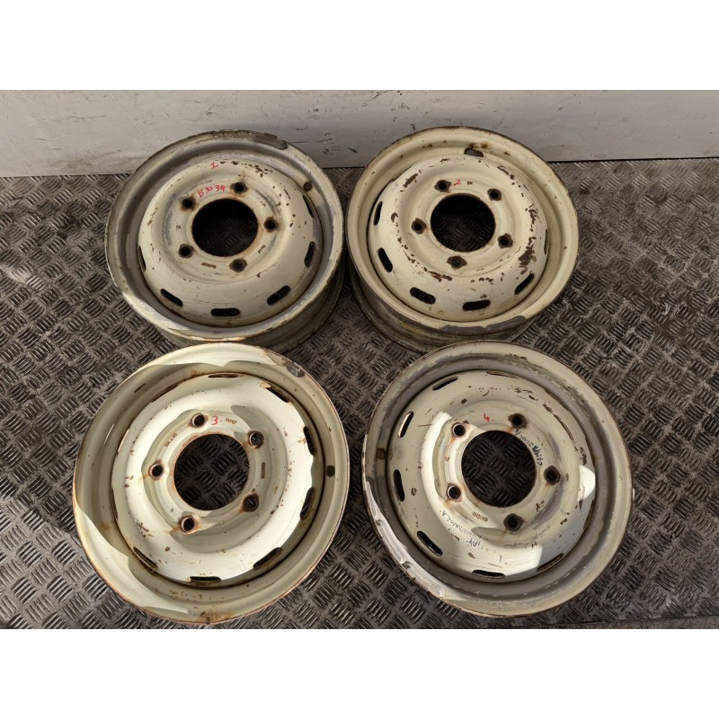 4 CERCHI IN FERRO 16 FIAT CAMPAGNOLA AR76 GIANNETTI 5KX16 1974  B3034