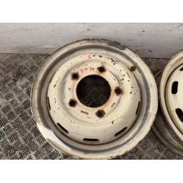 4 CERCHI IN FERRO 16 FIAT CAMPAGNOLA AR76 GIANNETTI 5KX16 1974  B3034