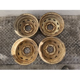 4 CERCHI IN FERRO 16 FIAT CAMPAGNOLA AR76 GIANNETTI 5KX16 1974  B3034