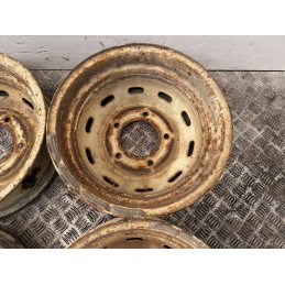 4 CERCHI IN FERRO 16 FIAT CAMPAGNOLA AR76 GIANNETTI 5KX16 1974  B3034