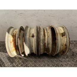4 CERCHI IN FERRO 16 FIAT CAMPAGNOLA AR76 GIANNETTI 5KX16 1974  B3034