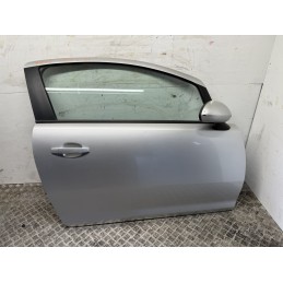 PORTA PORTIERA ANTERIORE DESTRO DX OPEL CORSA D 3P 06 15 GRIGIO USATO 93191127  B3093