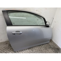 PORTA PORTIERA ANTERIORE DESTRO DX OPEL CORSA D 3P 06 15 GRIGIO USATO 93191127  B3093